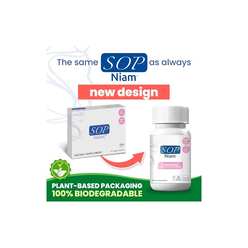 Sop Niam Complemento Alimenticio Chiro Inositol Vitaminas Minerales Cápsulas