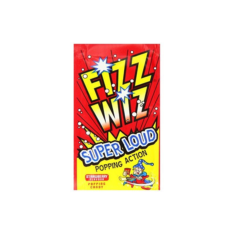 Strawberry Popping Candy Fizz Wiz - Box of 50