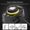 XPG+LED Strong Brightness Front Light Shake Interaction Zoom Builtin Battery