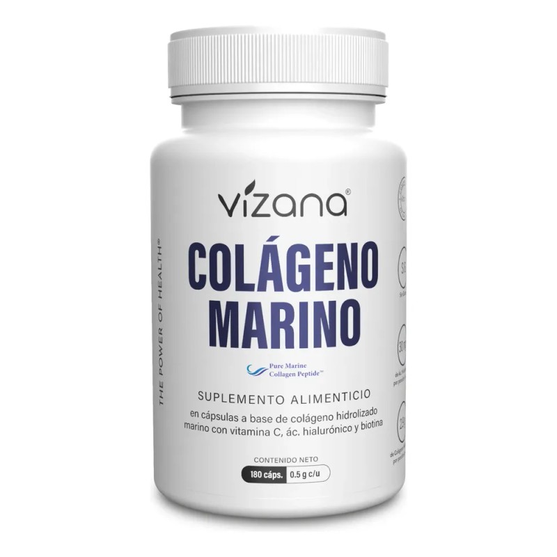 Vizana Nutrition Colágeno Hidrolizado Marino 180 Caps500 Mg