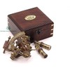 RII Pocket Sextant J. Scott London Nautical Brass Navy Sailors,