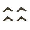 WEAXIO 100pcs Metal Book Corner Protectors for Scrapbook, Photo Album,