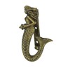 Zeckos Enchanting Antique Bronze Finish Cast Iron Mermaid Door Knocker