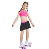 Girls Athletic Skorts 2 in 1 Flowy Shorts Tennis Skirt