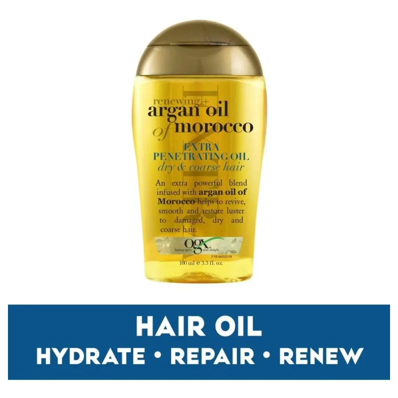 Tratamiento Ogx Aceite Renovador Cabello Seco Morocco 100 Ml