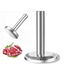 Aplanador de Carne, Ablandador de Carne de Acero Inoxidable 304, Mazo de Cocina Multifuncional Engrosado y Ponderado, Martillo de Carne Casero para Cocinar