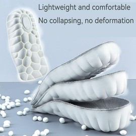 Orthopedic High Pads 2.0, Insoles Height Increase, 4D Cloud Technology Insole, Height Increase Insoles for Men/Women, Memory Foam Arch Support Insoles (Gray, 2.5CM)