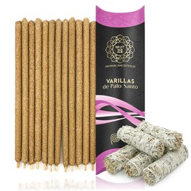 Box of 12 Shamanic Incense Sticks White Piana Premium 100% Natural Great Scent for Energy Cleanings