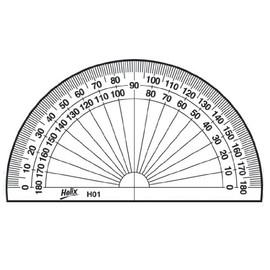 50 x CLASSIC HELIX 180 DEGREE PROTRACTOR MATH MATHS SETS SCHOOL COLLEGE UNIVERSITY