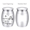 CREATCABIN Small Keepsake Urn for Dad, Mini Urns for Cremation,