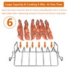 DOLAMOTY Rib Racks for Big Green Egg, Turkey Roasting Rack