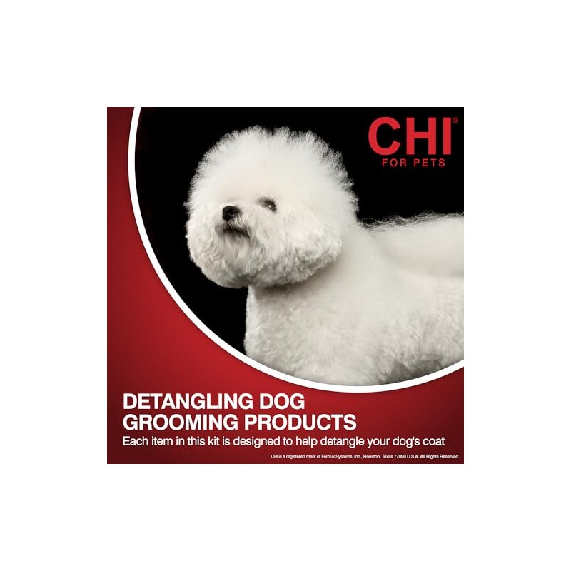 Chi, Kit Desenredante para Perros Pequeños 3 pzas