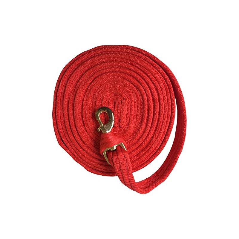 JumpTec Unisex's 520108003 Padded Lunging Rein, Red, 8 m