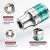 HARFINGTON 6pcs 1/2" Drive 6 Points Socket 8mm Metric Shallow
