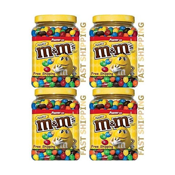 Holiday Peanut M&Ms, 62 oz. Pack of 4
