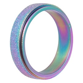 Tixiyu Stress Relief Magnetic Ring Fidget Toys, Fingertip Sensory Toy, Magic Finger Rotating Rings, Decompression Toy, Anxiety Relief, ADHD, Anxiety, Autism Children Adults, Stainless Steel