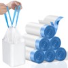 4 Gallon Trash Bags Drawstring, Small Trash Bags Tear-Free, 4