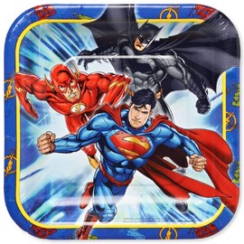 American Greetings Justice League Paper Dessert Plates, 8-Count