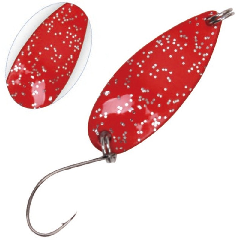 Paladin Trout Spoon IV 1.9 g Colour Red - Glitter