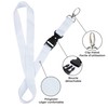 10pcs White Key Chain Necklace for Badge Holder Business Card