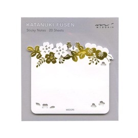 Sticky Paper Die Cutting [Foil Floral Print] Stylish Cute Message 19083006