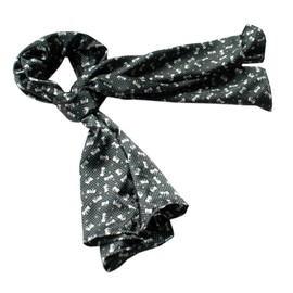 Brando Black Lovely Bowknot Design Natural Elegant Scarf(Small)