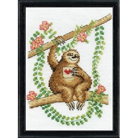 Design Works Crafts Inc. Sloth Counted Cross Stitch Kit