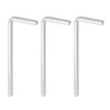 HARFINGTON 3pcs L-Shaped Square Head Wrench 3mm CR-V L-Key 4