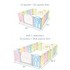 Fortella Cloud Castle Foldable Playpen, Baby Safety Play Yard with