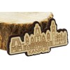 Printtoo Kanpur India Monuments Engraved Wooden Souvenir Fridge Magnet Collectibles