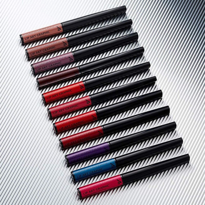Manhattan Lip Art Graphic 2-in-1 Lip Liner and Liquid Lipstick