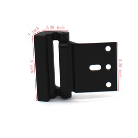 One Piece Aluminum Alloy Security Door Lock Reinforcement Dead Bolt Child Safety Door Lock Oxidized Black