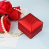 KEISIMI Luxury Ring Box with LED Light, Ring Box for