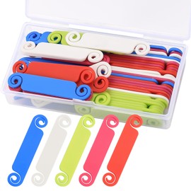 Pack of 50 Cable Labels, Reusable Cable Labeling, Multicoloured, Cable Management, Cable Marking, Cable Labels Tags