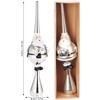 BRUBAKER Christmas Tree Topper Thick Santa - Shiny Christmas Tree