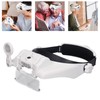 Head Magnifier Rechargeable Magnifying Glasses LED with 4pcs Eyeglass for