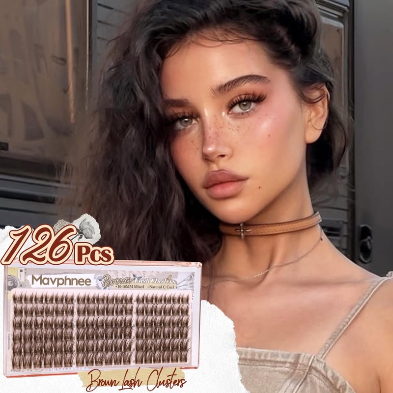 Anime Cluster Lashes Brown Cluster Eyelash Extensions Fairy Eyelash Clusters