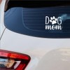 AS Dog Mom Paw Print Vinyl Decal Sticker White Car,