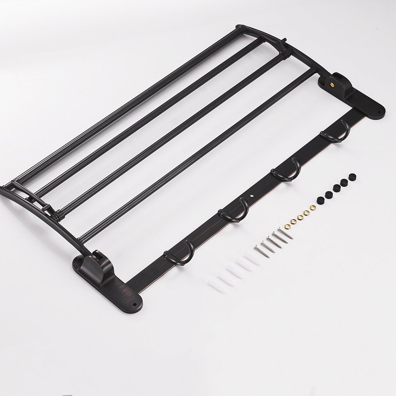 BESy 24 Inch Oil Rubbed Bronze Towel Racks, Bathroom Towel