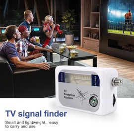 Bopfimer DVB-T Finder Digital Aerial Terrestrial TV Antenna Signal Strength Meter White