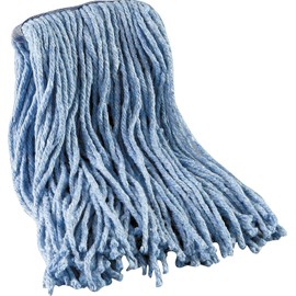 Boardwalk 2016B Mop Head Standard Head Cotton/Synthetic Fiber Cut-End 12-Oz. Blue