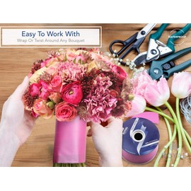 Royal Imports White Satin Ribbon 2.75 Inch (#40), 100 Yards – Waterproof Double-Faced Poly Ribbon for Flower Bouquets, Crafts & Gift Wrapping – Made in Italy