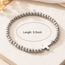 RZKING Pregnancy Gifts for Expecting Mom, Cross Beaded Bracelet New Mom Gifts, Pregnancy Must Haves Gift for Pregnant Women (Pregnancy)