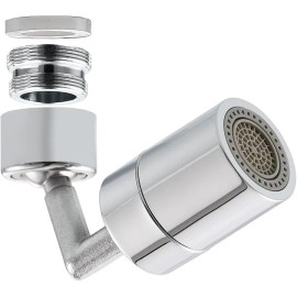 Hibbent NSF Certified Dual-function Female Faucet Aerator, Big Angle Rotate Sink Aerator