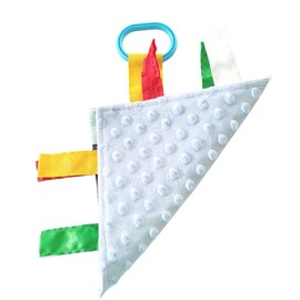 Baby Jack & Co 8x8' Learning Lovey Tag Toys for Babies - Crinkle Toys with Soft, Safe USA State Facts Education - Ideal Gift BPA Free with Stroller Clip (Maine 8x8)