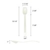 Thunder Group PLBS010WH, 10-Inch Solid Plastic Serving Spoon, 3/4-Ounce Solid