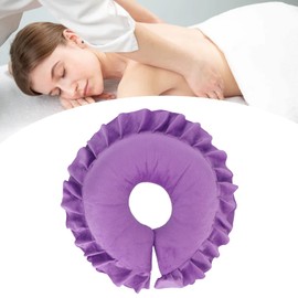 Face Massage Pillow Face Spa Beauty Salon Care Pillow Body Relax Massage Headrest Pad Washable Head Cover for Massage Tables, Massage, Head Cushion, Neck Pillow (Purple)