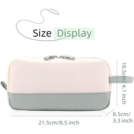 Large Pencil Case High Capacity Pencil Pouch Storage Bag Desk Organizer Marker Pouch Pen Bag for Women (Green, One Size)