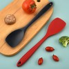 2 Pcs Silicone Spatula Spoon Set, Heat Resistant Spoonula &