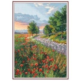 Counted Cross Stitch kit"Morning on The Way", 33x47cm, DIY